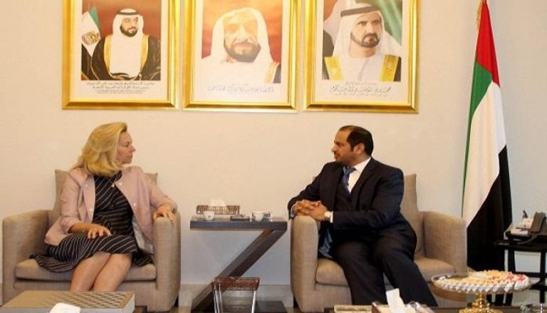 سفير دولة الإمارات برفقة المنسقة الخاصة للأمم المتحدة في لبنان 