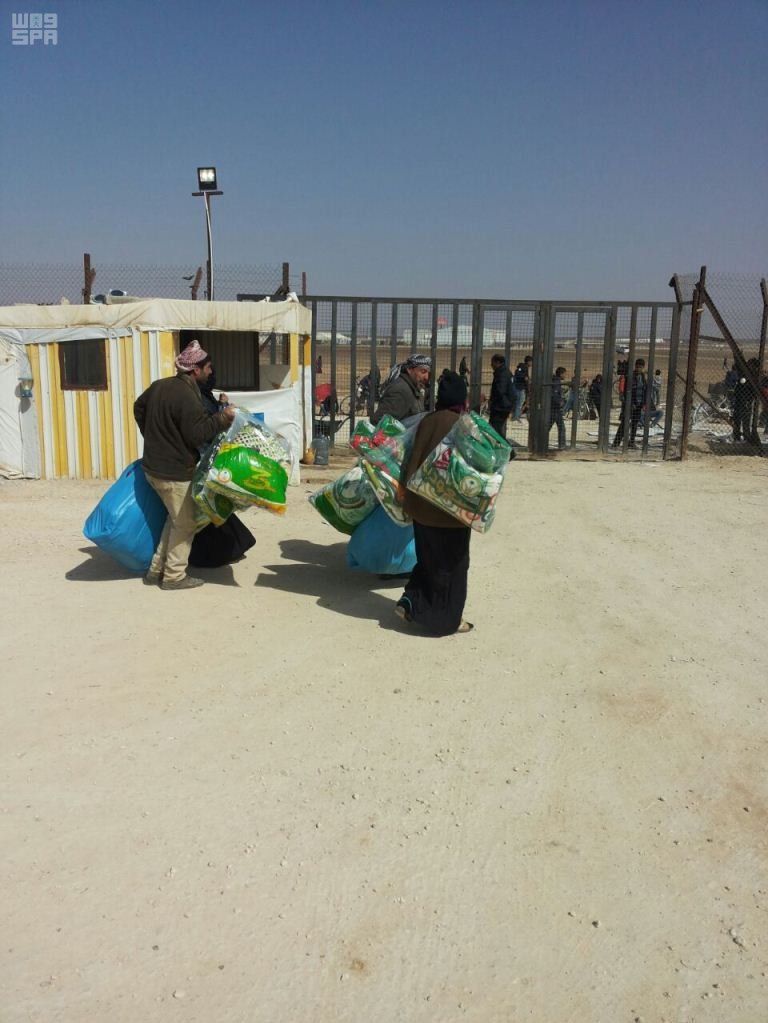 المساعدات السعودية لللاجئين السوريين