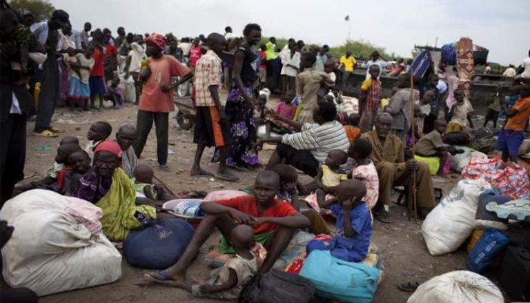 مخيمات السودان خلاص الفارين من مجاعة جنوب السودان