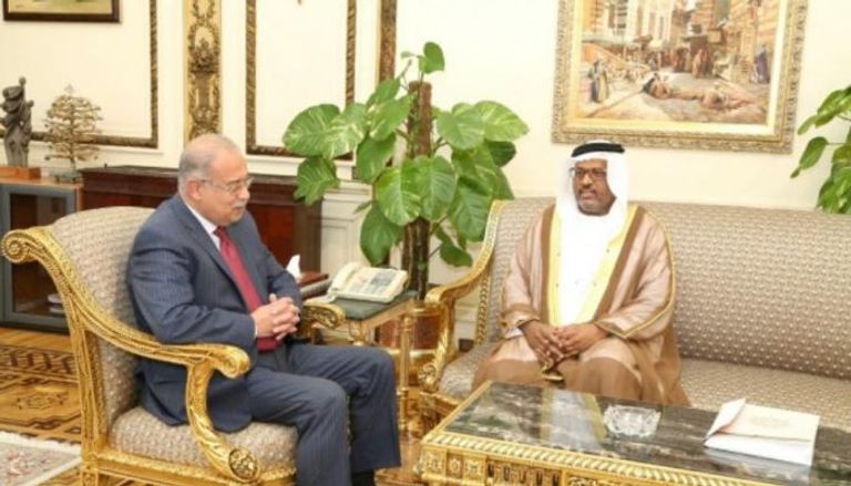 سفير الإمارات خلال لقائه مع رئيس وزراء مصر