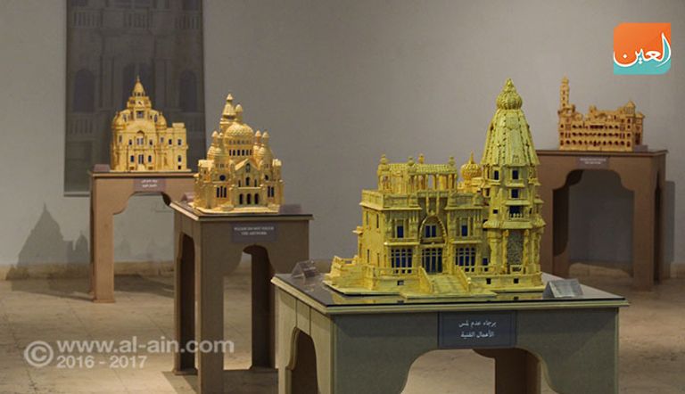 مجسم مصنوع من أعواد الثقاب