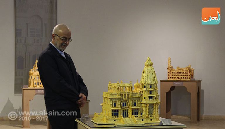 مجسم مصنوع من أعواد الثقاب