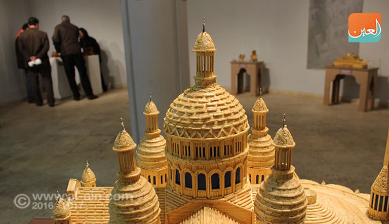 مجسم مصنوع من أعواد الثقاب