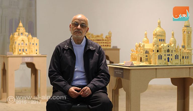 مجسم مصنوع من أعواد الثقاب