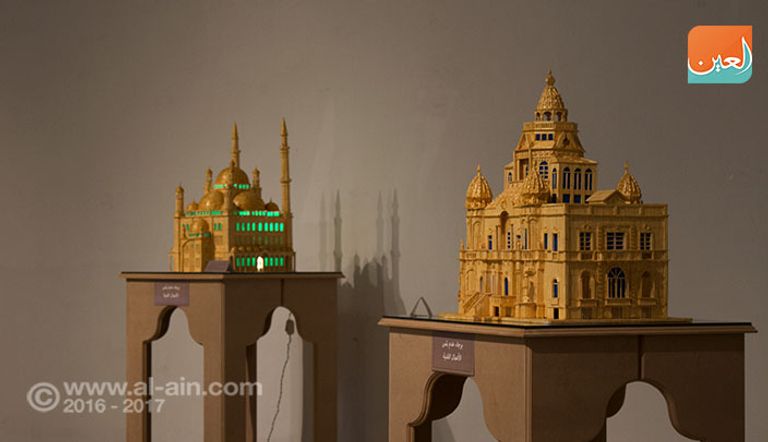 مجسم مصنوع من أعواد الثقاب