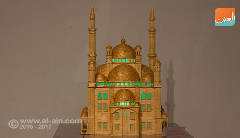 مجسم مصنوع من أعواد الثقاب