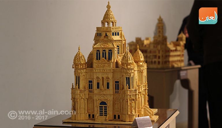 مجسم مصنوع من أعواد الثقاب