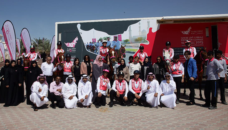 الفحص الطبي خلال القافلة الوردية