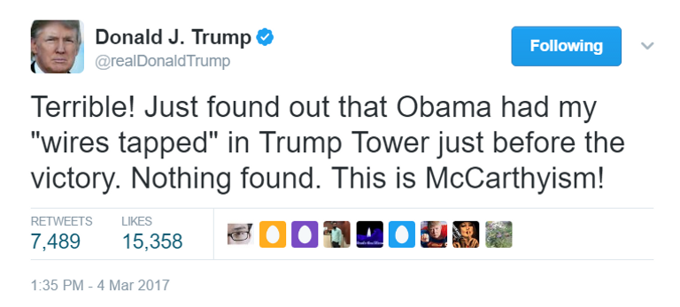 العلاقة بين ترامب وأوباما متوترة بشدة 