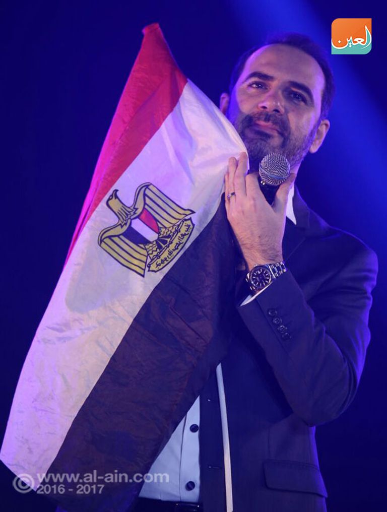 محمد حماقي ووائل جسار في كواليس حفل القاهرة