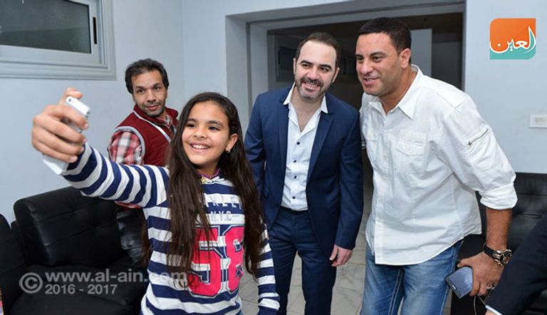 محمد حماقي ووائل جسار في كواليس حفل القاهرة