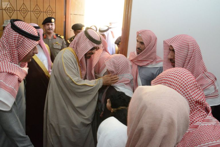 صلاة الجنازة على شهيد الواجب الرقيب عبيد الشمري