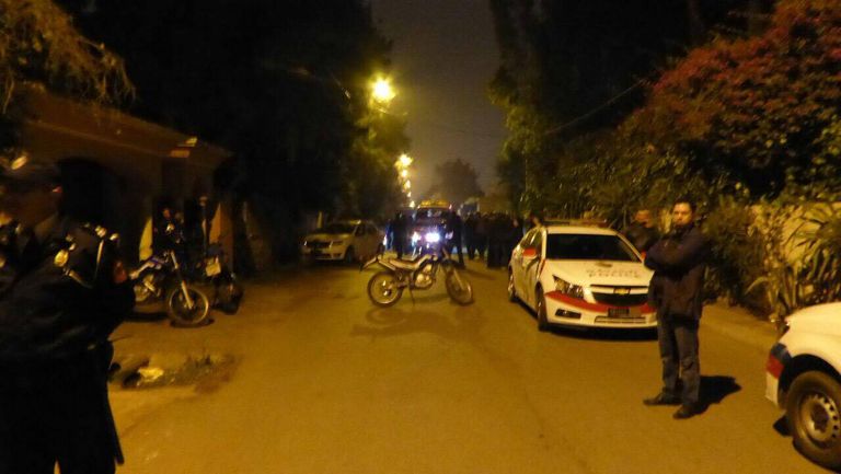 قوات الأمن المغربية في موقع الجريمة