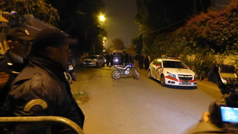 قوات الأمن المغربية في موقع الجريمة