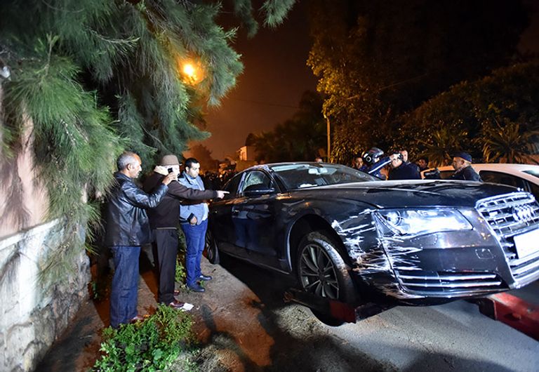 قوات الأمن المغربية في موقع الجريمة