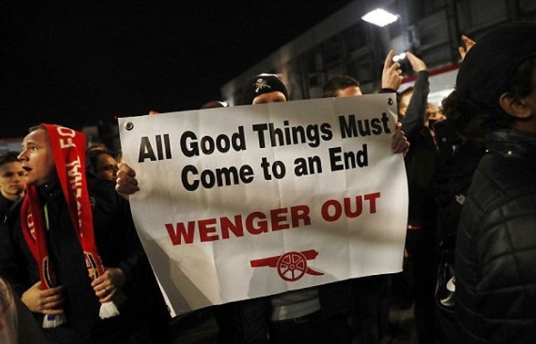 صورة من احتجاجات جماهير أرسنال