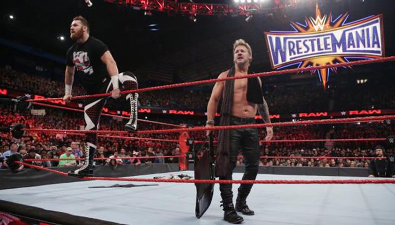 اشتباك قوي بين المصارعين الأربعة