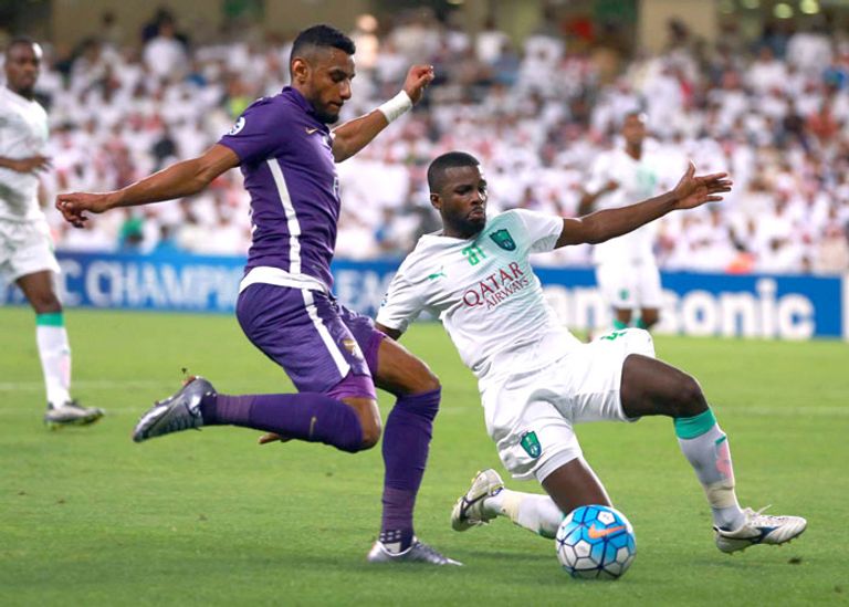 من مواجهة سابقة بين الأهلي والعين