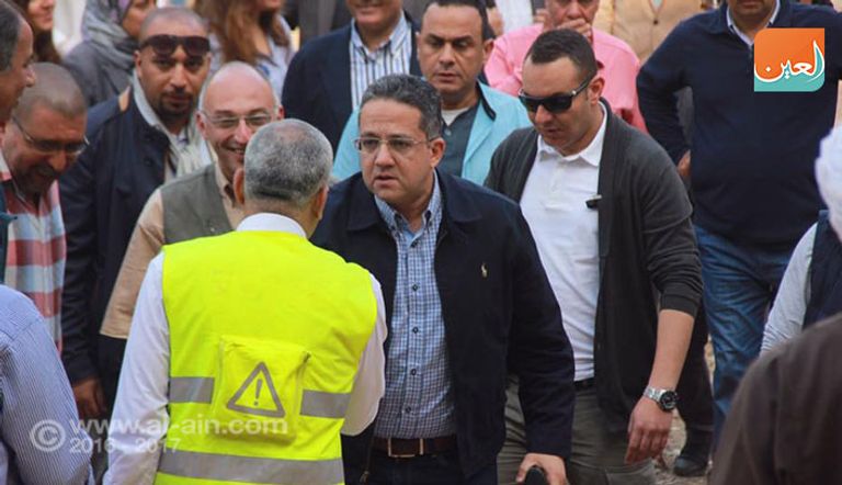 عملية انتشال الجزء الأخير من تمثال رمسيس الثاني