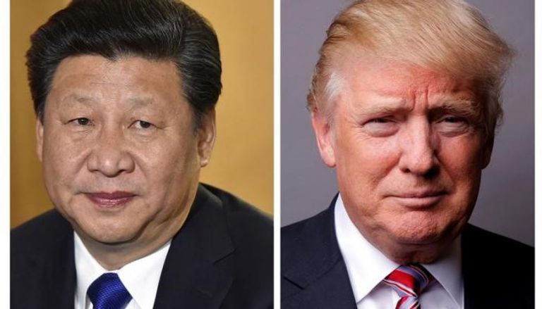 الرئيس الأمريكي دونالد ترامب ونظيره الصيني شي جين