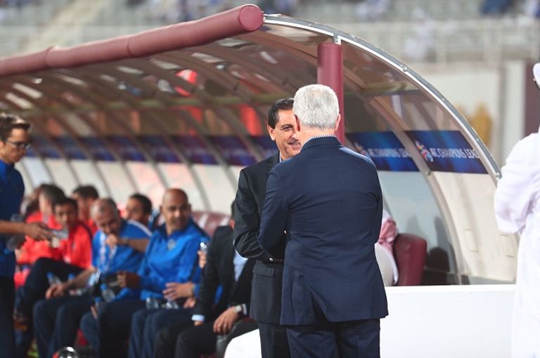 مدربا الفريقين قبل انطلاق اللقاء تغطية حية لمواجهة الوحدة والهلال