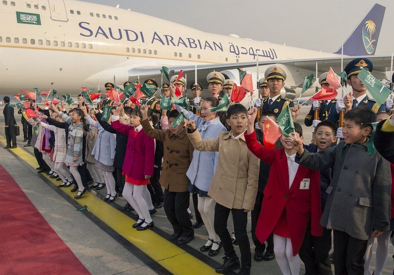 الملك سلمان يصل الصين