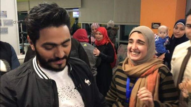 تامر حسني والطفلة نورهان