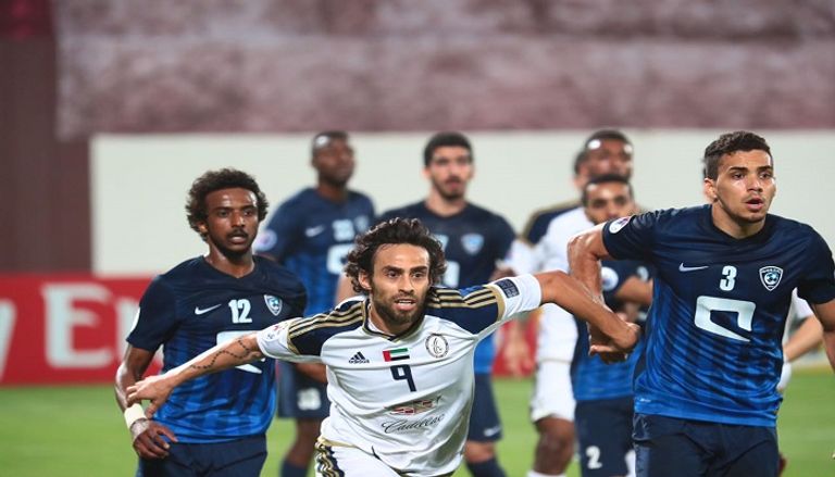 من مباراة الوحدة والهلال (تصوير يوسف)