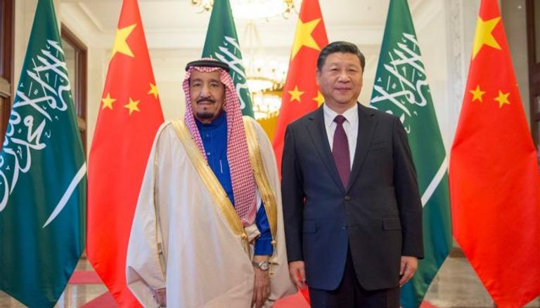 الرئيس الصيني يستقبل العاهل السعودي