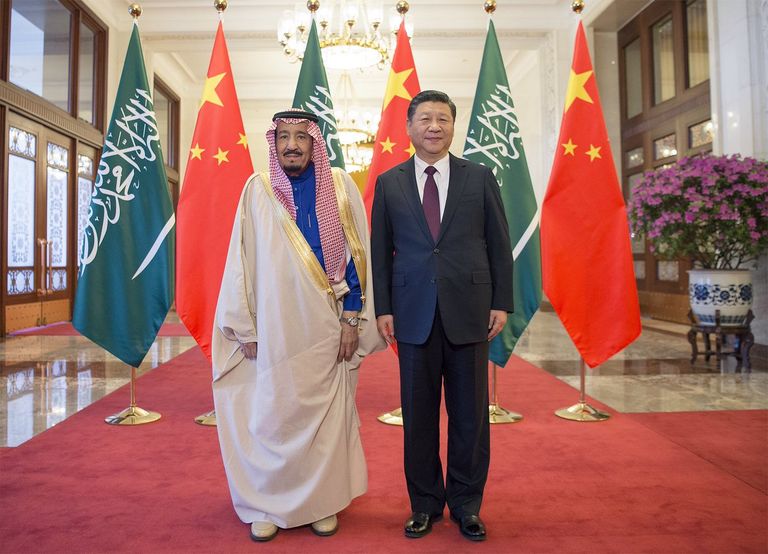 الاحتفاء بالعاهل السعودي في قاعة الشعب الكبرى ببكين