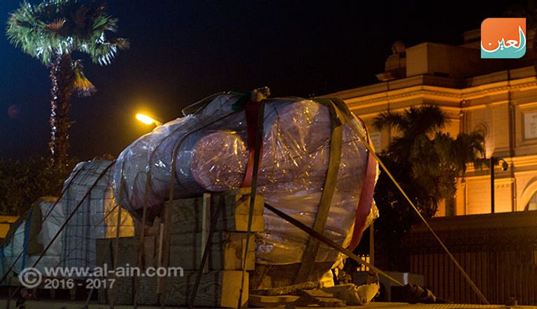 عملية نقل تمثال رمسيس