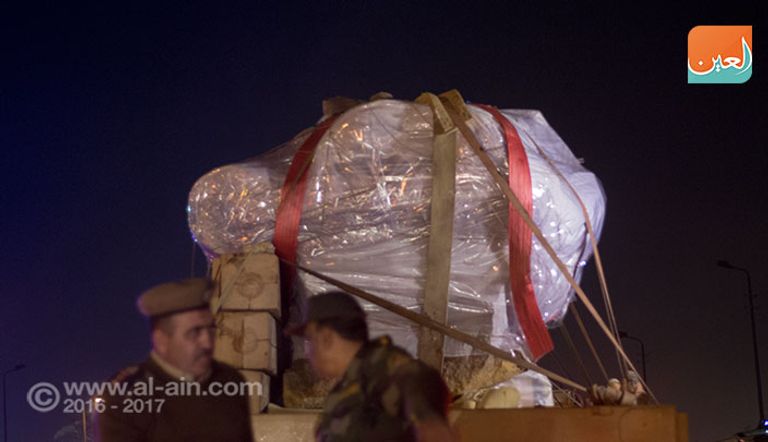 عملية نقل تمثال رمسيس