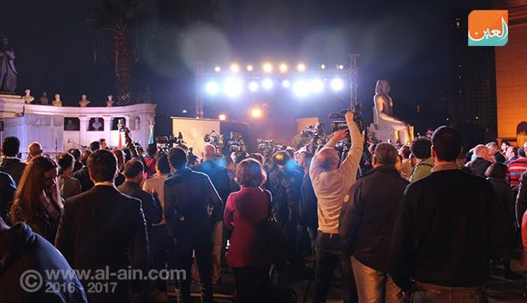 التمثال الفرعوني المكتشف