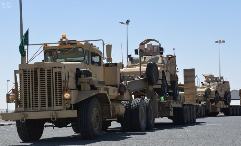 القوات السعودية تصل الكويت