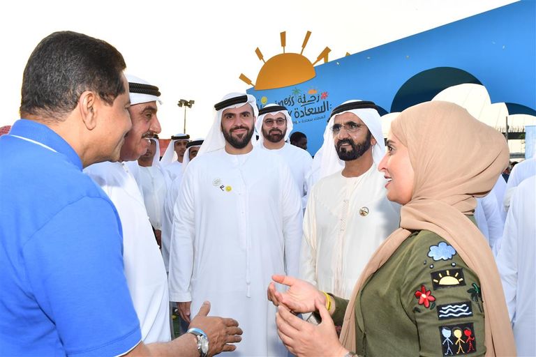 الشيخ محمد بن راشد في رحلة السعادة