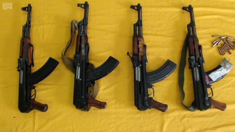 الداخلية السعودية تضبط كميات كبيرة من الأسلحة 