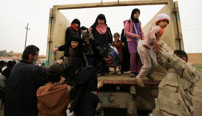 181 ألف نازح عراقي من غرب الموصل خلال شهر
