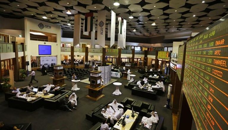 قاعة سوق دبي المالي..أرشيفية