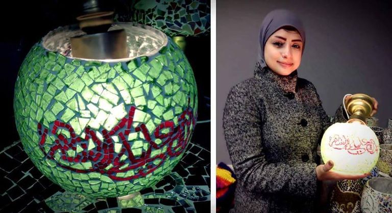 إحدى الحرف اليدوية في مشروع