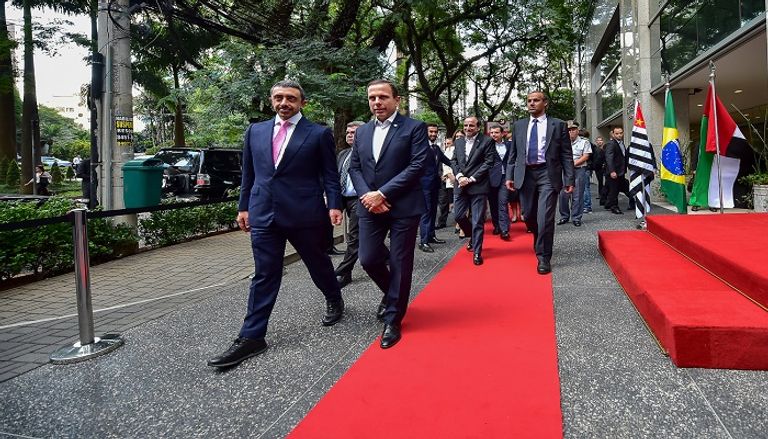 عبدالله بن زايد يفتتح قنصلية الإمارات في ساوباولو