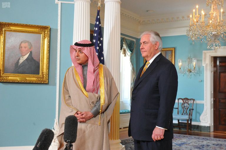 وزير الخارجية الأمريكي، يستقبل نظيره السعودي