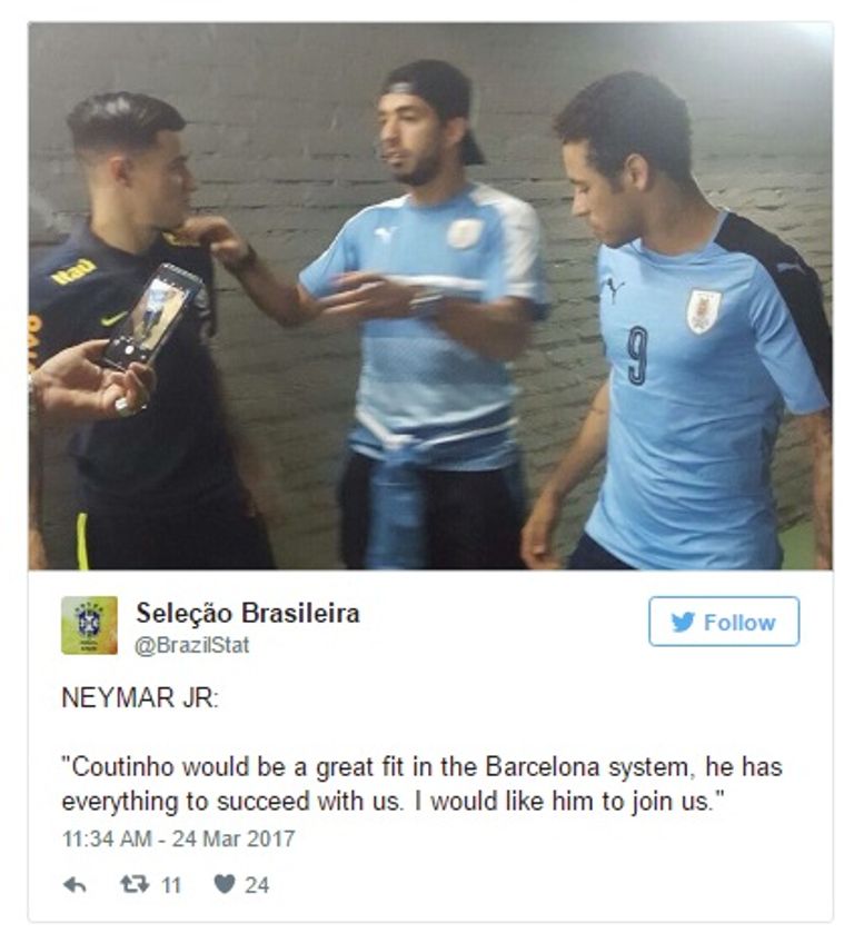 نيمار - سواريز - كوتينيو