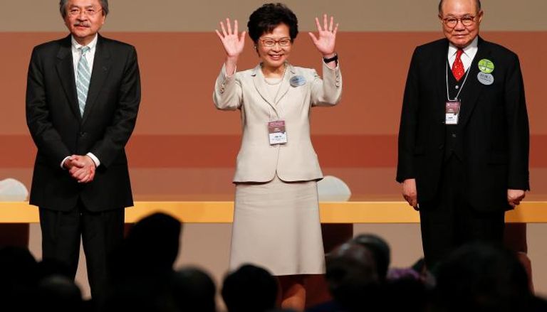 كاري لام زعيمة لهونج كونج (رويترز)