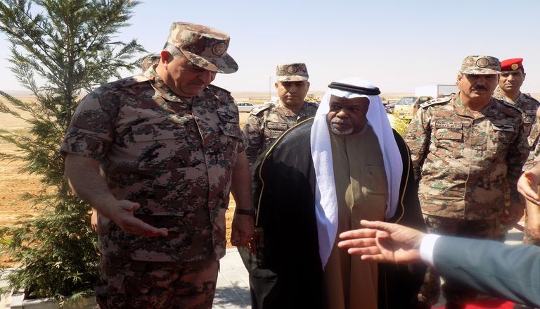 السفير الإماراتي في الأردن بلال البدور والوفد المرافق