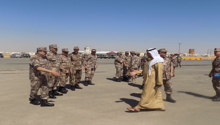 السفير الإماراتي في الأردن بلال البدور والوفد المرافق