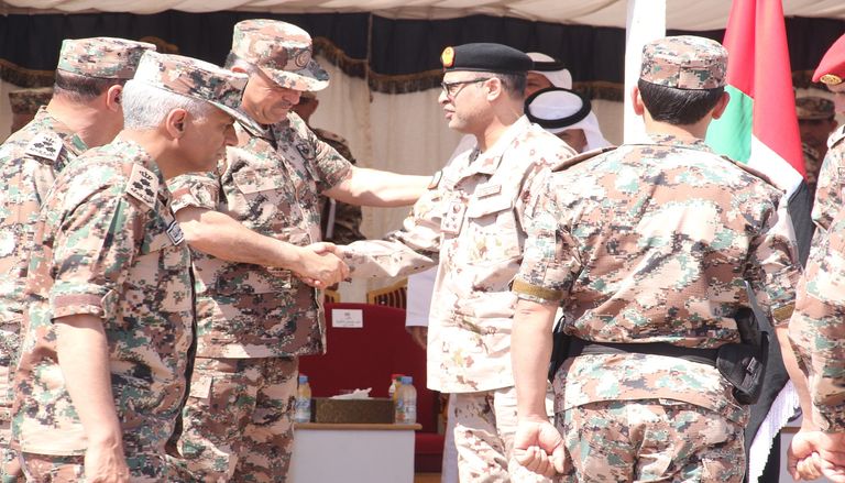 السفير الإماراتي في الأردن بلال البدور والوفد المرافق