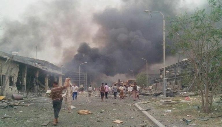 انفجار سيارة محملة بالأسلحة للحوثيين
