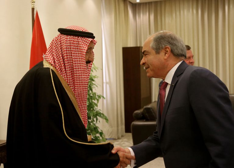 مراسم استقبال رسمية لخادم الحرمين الشريفين في عمان