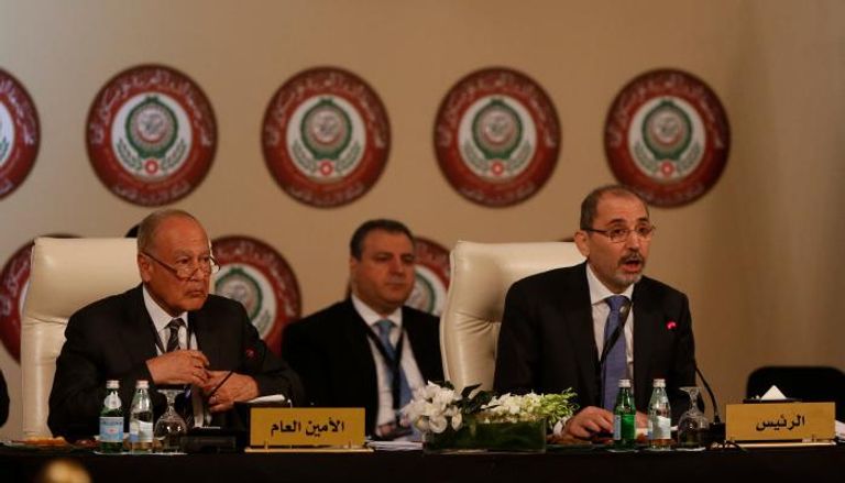جانب من الاجتماع التحضيري لوزراء الخارجية العرب