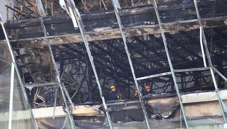 صورة من الحريق